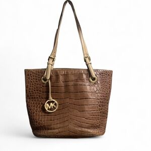 Michael Kors | Beige Brown Leather Tote